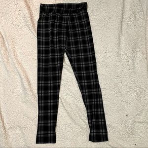 Plaid Black/Grey Leggings